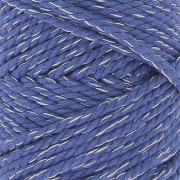 Corda di cotone per macramè 3 mm - Mix Night Blue - Argento x50m