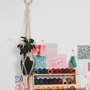 Corda di cotone per macramè 3 mm - Mix Night Blue - Argento x50m