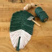 Corda di cotone per macramè 3 mm - Mix Night Blue - Argento x50m