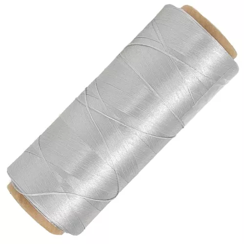Bobina di filato metallico Glitter 1 filo per macramé 0,3 mm - Argento x1250m