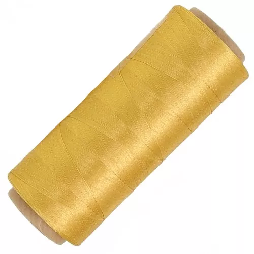 Bobina di filato metallico Glitter 1 filo per macramé 0,3 mm - Dorato x1250m