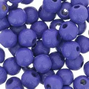 Tonde in legno mm. 6 Blu notte x25