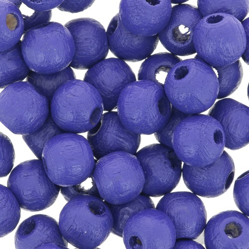 Tonde in legno mm. 6 Blu notte x25