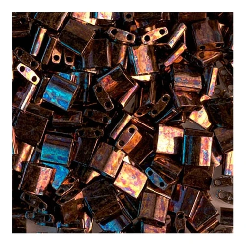 Miyuki Tila Beads 5x5x1.9 mm TL-0457B - Op Dark Raspberry Iris x10g