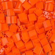 Miyuki Tila Beads 5x5x1.9 mm TL-0406 - Opaque Orange x10g