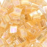 Miyuki Tila Beads 5x5x1.9 mm TL-0251 -  Tr Lt Topaz AB x10g