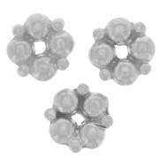 Perla rondella a forma di fiore 5 mm - Argento 925 x1|raw }}
