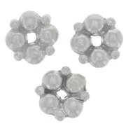 Perla rondella a forma di fiore 5 mm - Argento 925 x1
