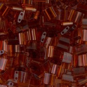 Miyuki Tila Beads 5x5x1.9 mm TL-0134 - Tr Dark Topaz x10g|raw }}