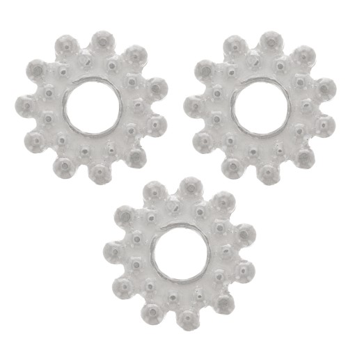 Perla rondella a forma di fiore 9 mm - Argento 925 x1