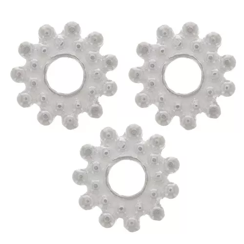 Perla rondella a forma di fiore 9 mm - Argento 925 x1
