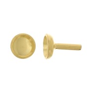 Perno portacabochon 3 mm - Doato con oro fino x1|raw }}