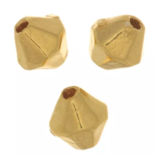 Perline bicone 4 mm - placcato oro 3 micron x4
