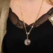 Perno portacabochon 6 mm - Argento 925 x1