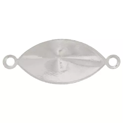 Castone distanziatore PureCrystal 4228 15x7 mm - Argentato x1