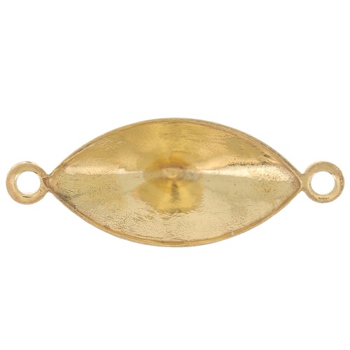 Castone distanziatore PureCrystal 4228 15x7 mm - Dorato x1