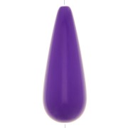 Perlina di resina pera 40x16 mm - Viola x1