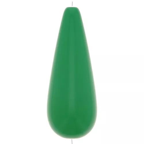 Perlina di resina pera 40x16 mm - Verde x1