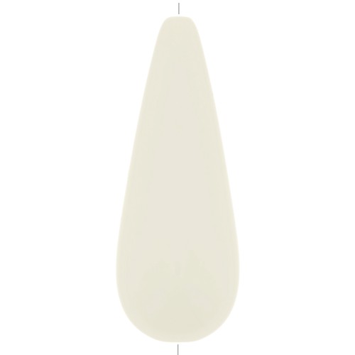 Perlina di resina pera 40x16 mm -Avorio x1