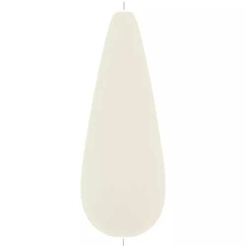 Perlina di resina pera 40x16 mm -Avorio x1