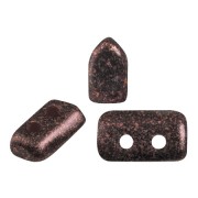 Perle in vetro Piros® di Puca® 2x5 mm Dark Violet Metallic Mat x10g