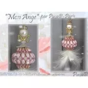 Perle in vetro Piros® di Puca® 2x5 mm Dark Violet Metallic Mat x10g