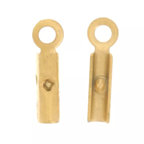 Chiudicordoncino per cordone da 0.8 mm à 1 - acciaio inossidabile 304 dorato x4