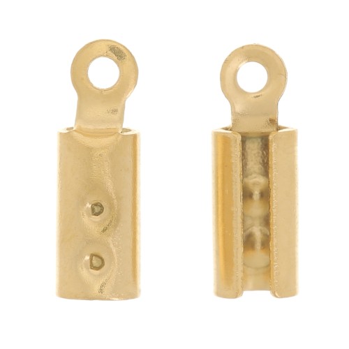 Pinze per Chiudicordoncino da 2 mm - Acciaio inossidabile 304 Dorato x4