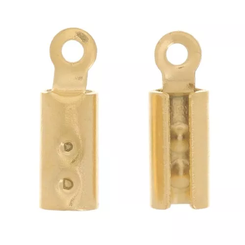 Pinze per Chiudicordoncino da 2 mm - Acciaio inossidabile 304 Dorato x4