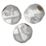 Perla rotonda stropicciata da 5 mm - Argento 925 x5