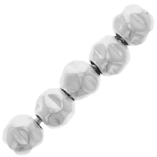 Perle rotonde effetto stropicciato 3 mm - Argento 925 x20