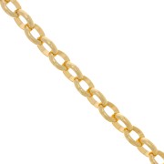 Catena in alluminio Jaseron ovale 11,5 mm - maglie aperte - Dorato x50cm|raw }}