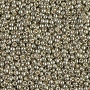 Rocaille Miyuki Duracoat 11/0 4221 - Peltro chiaro zincato x 100 g