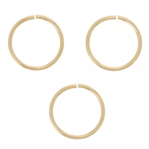 Anellini aperti mm.7x0.6 in Gold filled x10