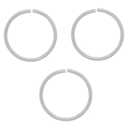 Anelli aperti in argento 925 8x0.6 mm x10