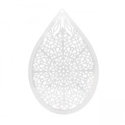 Pendente leggero goccia mm. 48 argentato x1|raw }}