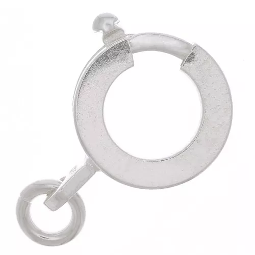 Chiusura a molla 10 mm con anello aperto - Argento 925 x1