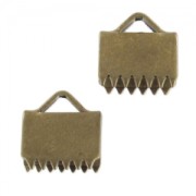 Terminali da stringere lisci mm. 10 bronzo x4|raw }}