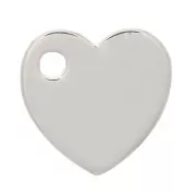 Mini Charm a forma di cuore 8 mm - Argento 925 x1