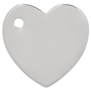 Ciondolo a forma di cuore 13 mm - Argento 925 x1|raw }}