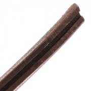 Cuoio Regaliz con scanalatura mm. 10x6 Bruno x30cm|raw }}