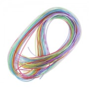 Set di fili scoubidou metallizzati x30