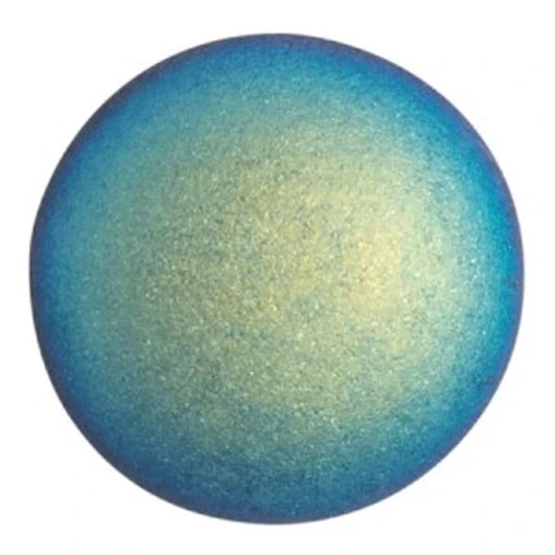 Cabochon rotondo di vetro di Puca® 25 mm - Jet Mat AB x1