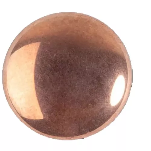 Cabochon rotondo di vetro di Puca® 25 mm - Jet Capri Gold x1