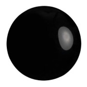 Cabochon rotondo di vetro di Puca® 25 mm - Jet x1|raw }}