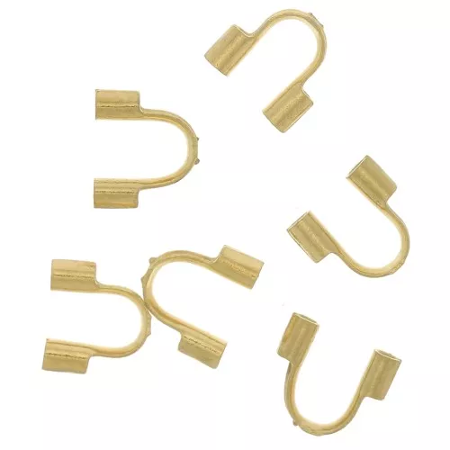 Protezioni per il filo da 0,70 mm - acciaio inossidabile 304 dorato x6