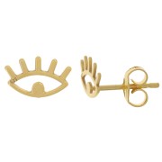 Orecchini 6x10 mm - Argento 925 ORO x2|raw }}