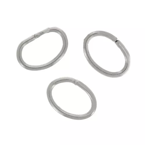 Anelli ovali aperti 3,5x2,5x0,4 mm - Acciaio inossidabile 304 x50