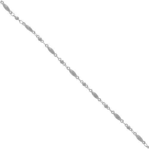Catena palline e olive 2,6 mm - Acciaio inossidabile x1m