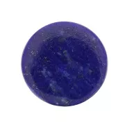 Cabochon piatto rotondo - disco - 10mm -pietra semi preziosa- Lapislazzuli x1